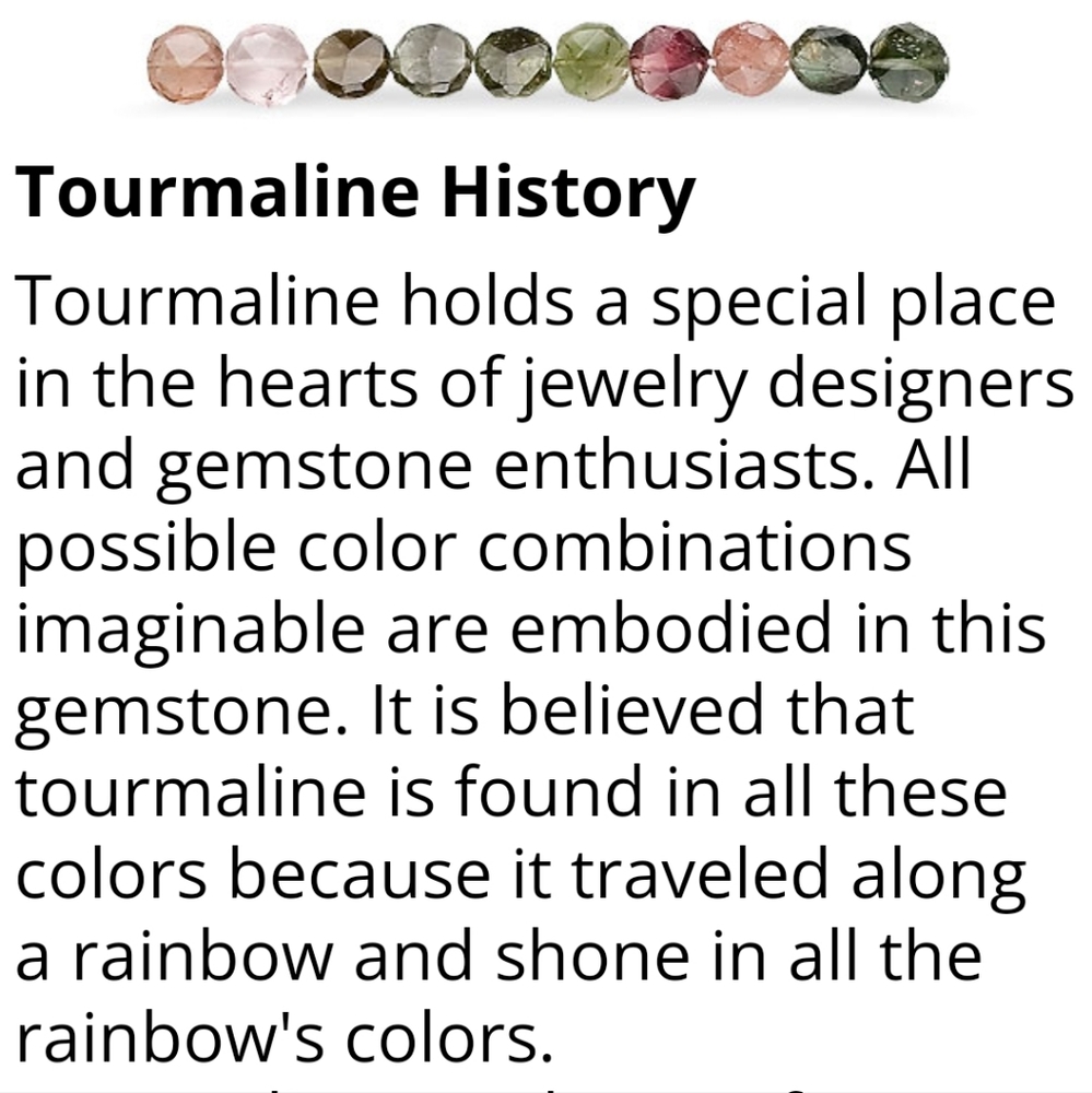 Tourmaline Multi Color Gemstone Ring - Picture 12 of 12